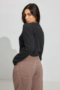 Discount Spongy Button Up Cardigan Sweaters & Cardigans|Long Sleeve Tops