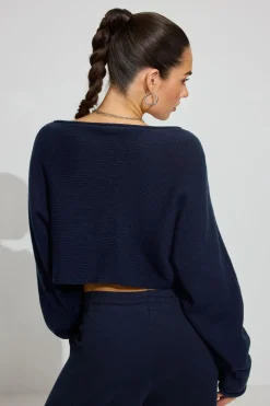 Sale Supersoft Loose Crop Sweater Matching Sets|Sweaters & Cardigans
