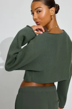 Shop Supersoft Loose Crop Sweater Matching Sets|Sweaters & Cardigans
