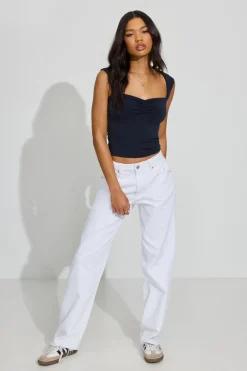 Online Talina Square Neck Top Short Sleeve Tops