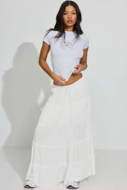 New Tiered Maxi Skirt Shorts & Skirts