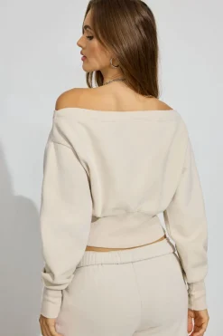 Cheap UltraFleece Off Shoulder Sweater Hoodies & Sweatshirts|Hoodies & Sweatshirts